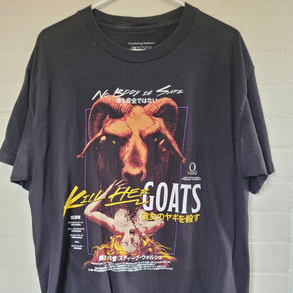 Rucking Fotten "Kill Her Goats" Horror Movie T-Shirt - Size Large